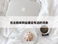 赣州包含西峡网站建设电话的词条